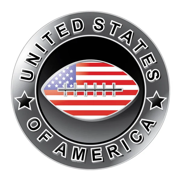 Ulusal sembollü Amerikan teması için renkli vektör illüstrasyonu