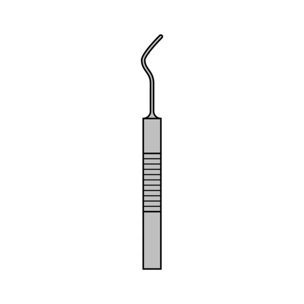 医疗注射器图标 黑色风格 独立于白色背景 牙科诊所符号向量图解 — 图库矢量图片