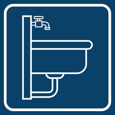 Metalik mavi renkli tuvalet kağıdı ikonu. vektör illüstrasyonu