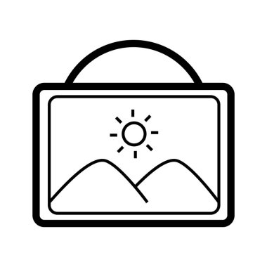 Grafik simgesi, vektör illüstrasyonu