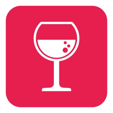 Şarap simgeleri ve vektör illüstrasyonlu basit biçimlendirilmiş pankart