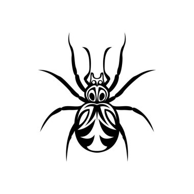 Örümcek ağı ikon vektör çizimi tasarımı