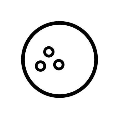 Bilardo topu ikonu vektör illüstrasyonu