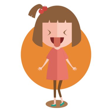 Pembe elbiseli kızıl saçlı kız.