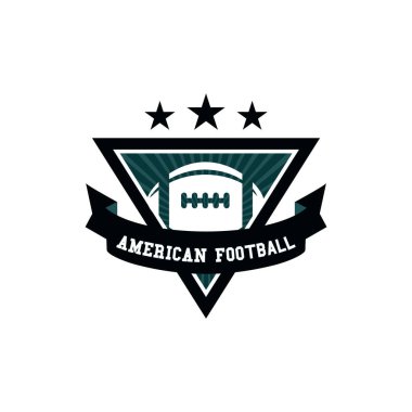 Top ve kelime ile futbol için vektör logosu