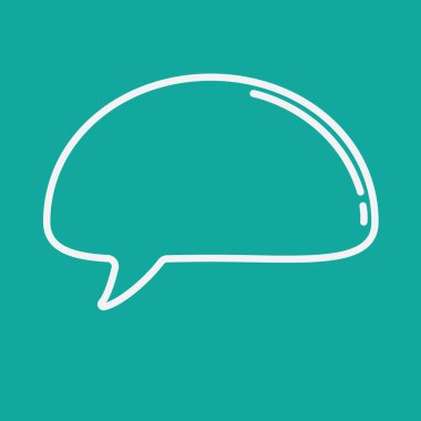 konuşma kabarcığı vektör çizimi 