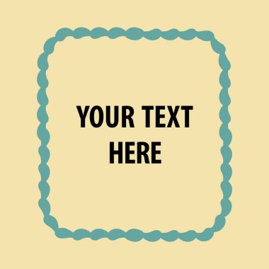 Eğitim simgelerine ve vektör illüstrasyonuna sahip basit biçimlendirilmiş pankart