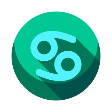 Uzun gölge simgesinin vektör illüstrasyonu