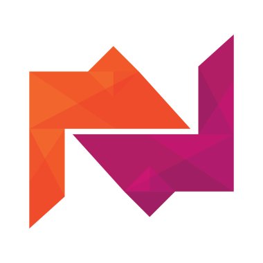 Bir üçgen dizaynının vektör çizimi