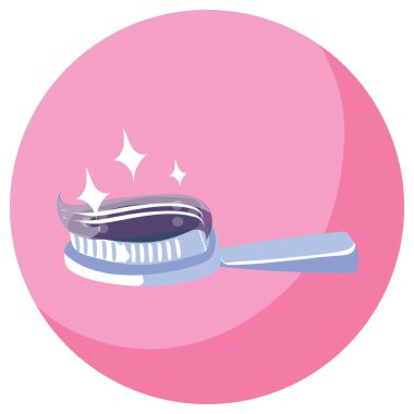 Bir diş fırçasının bir vektör çizimi