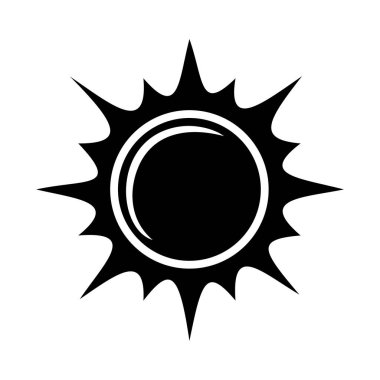 Güneş Simgesi Vektör illüstrasyonu
