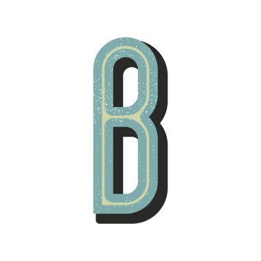 Beyaz arkaplanda izole edilmiş alfabe harfi 