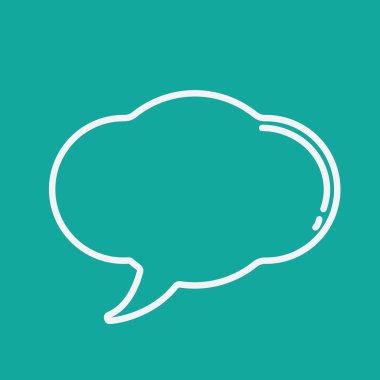 konuşma kabarcığı vektör çizimi 