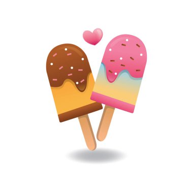 dondurma vektör çizimi, simge ögesi arkaplanı