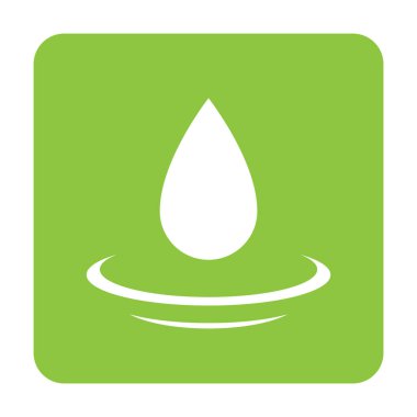 Vektör simgesini bırak. biçim iki renkli düz semboldür, gri ve cyan sembolleri, yuvarlak açılar, beyaz arkaplan