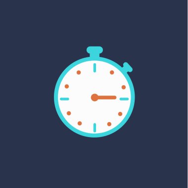 Zaman simgesi. vektör illüstrasyonu