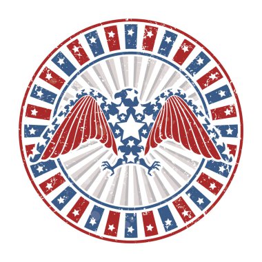 ABD bayrak tasarımı, vektör illüstrasyon eps10 grafiği