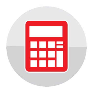 Hesap makinesi simgesi. vektör illüstrasyonu