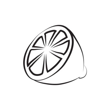 limon simgesi vektör illüstrasyonu