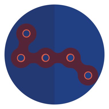 Kıpır kıpır dönen renkli vektör simgesi