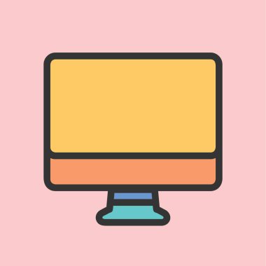 bilgisayar simgesi vektör illüstrasyonu