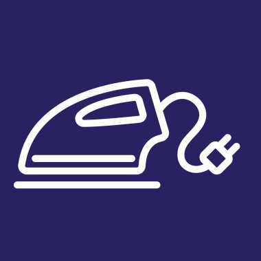 Elektrikli demir simgesinin vektör illüstrasyonu