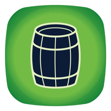 Bira fıçısı ikonu. düz tasarım biçimi