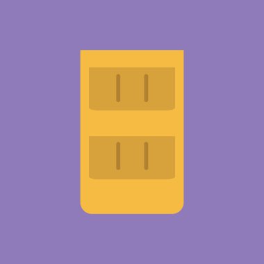 Web tasarımı için sarı renkli vektör düz simgesi