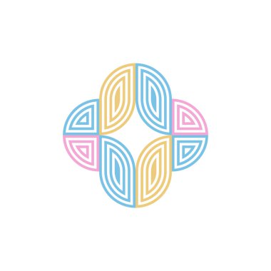 soyut vektör logo tasarım şablonu.