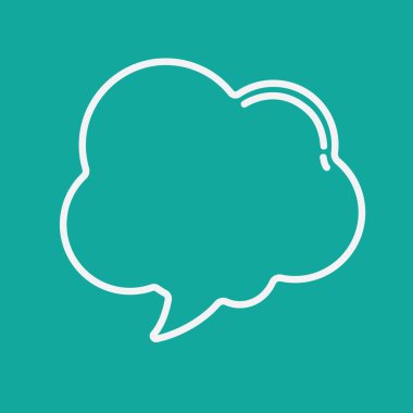 konuşma kabarcığı vektör çizimi 