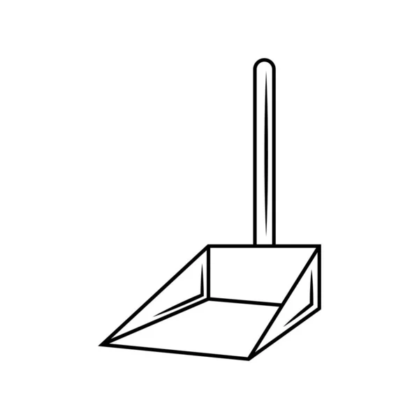 Иконка Лопаты Простом Стиле Изолированы Белом Фоне — стоковый вектор