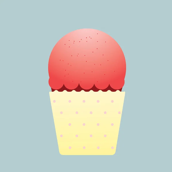 Illustration Vectorielle Cupcake — Image vectorielle