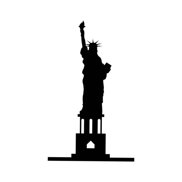 Statue Liberté Dans Ville — Image vectorielle