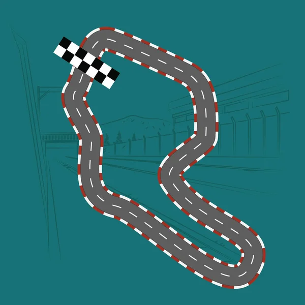 Vectorillustratie Van Een Raceauto — Stockvector