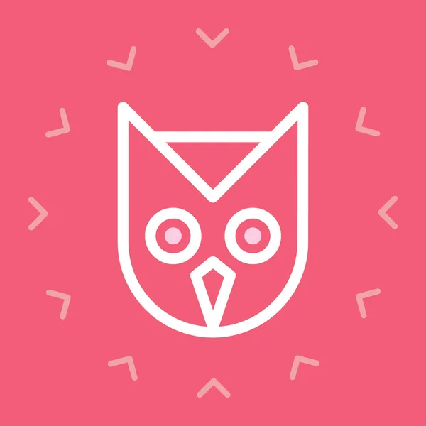 Vector Illustration Cute Owl — Stock Vector