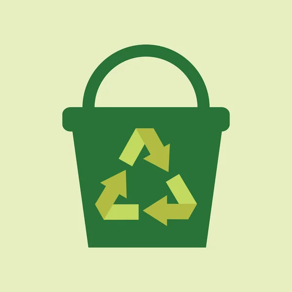 Recycling Konzept Mit Icon Design Vektorabbildung Eps Grafik — Stockvektor