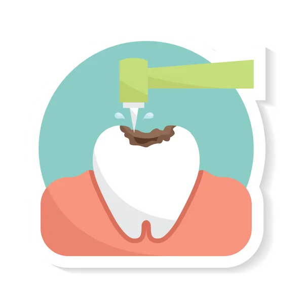 Dental Flat Icon Vector Illustration — Stock Vector