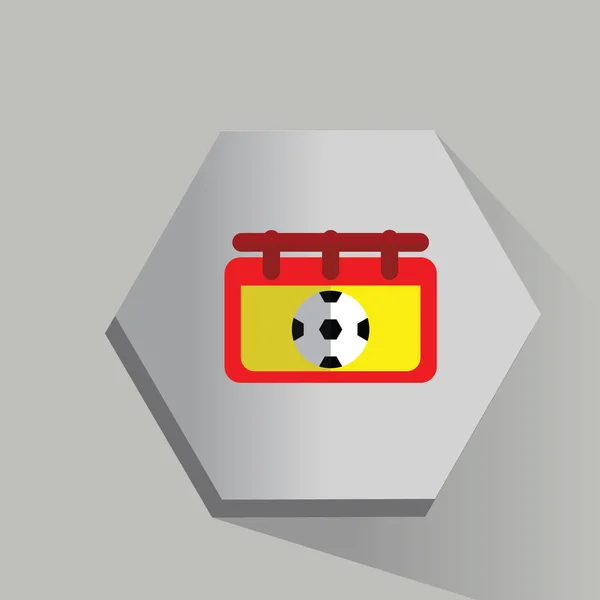 Emblema Futebol Vetor Ilustração — Vetor de Stock