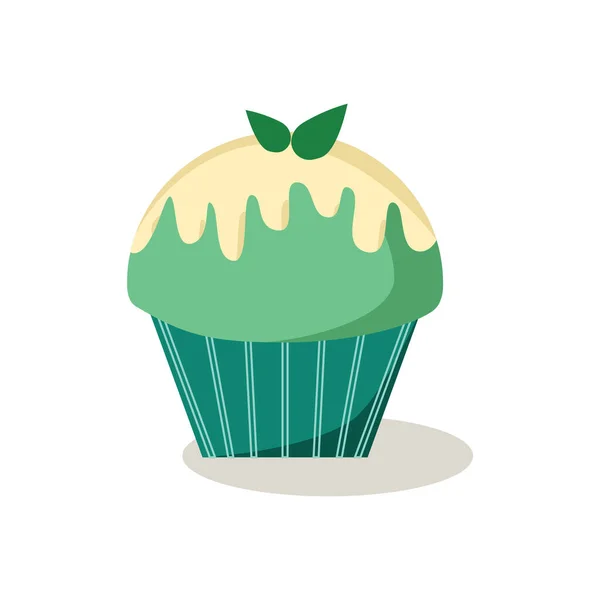 Gros Plan Cupcake Chocolat — Image vectorielle