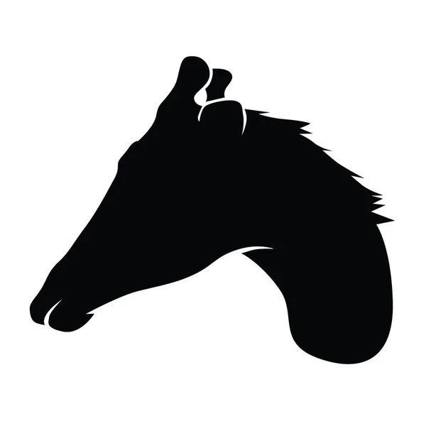 Paard Silhouet Vector Illustratie — Stockvector