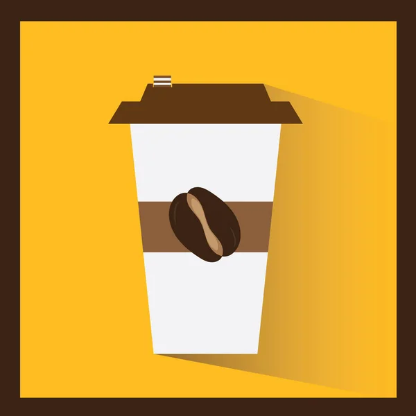 Ilustración Vector Icono Café — Vector de stock