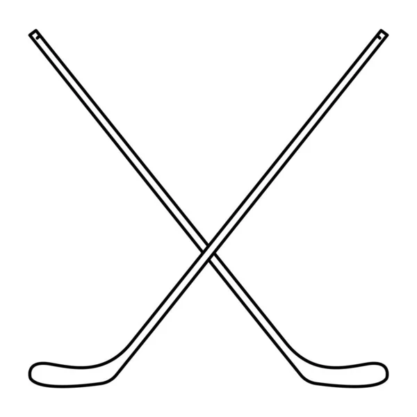 Vectorillustratie Van Een Hockeystick — Stockvector