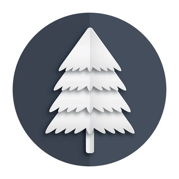 Baum Symbol Flachem Design Vektorillustration — Stockvektor