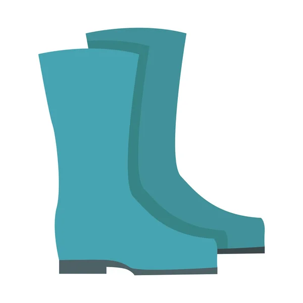 Vector Illustratie Van Een Blauwe Laarzen — Stockvector