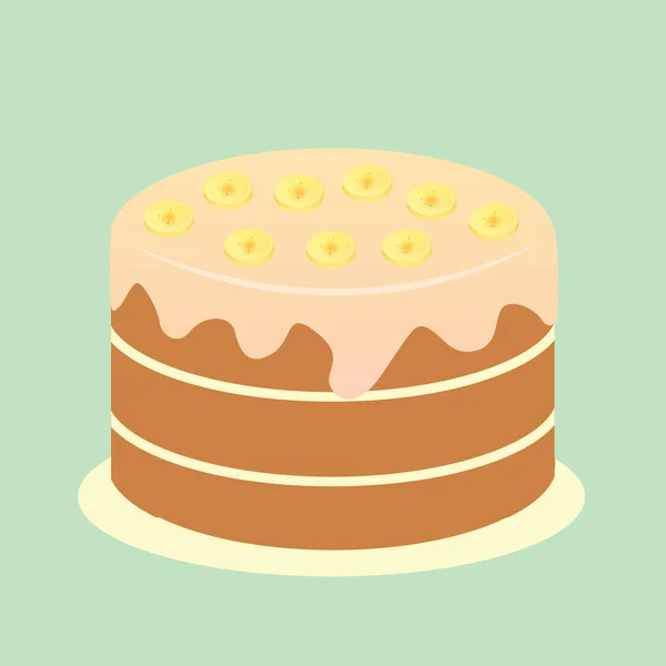 Kuchen Symbol Cartoon Illustration Von Tortenvektorsymbolen Für Das Web — Stockvektor
