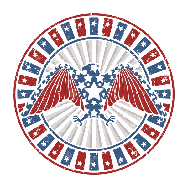 Disegno Bandiera Usa Illustrazione Vettoriale Eps10 Grafico — Vettoriale Stock