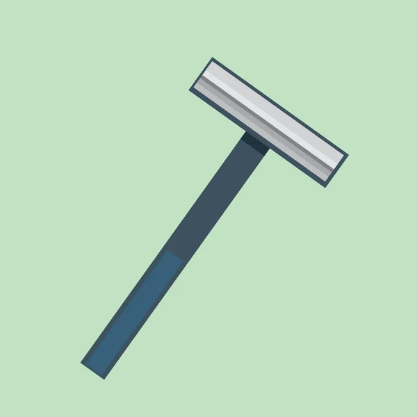 Hammer Symbol Flachen Stil Isoliert Auf Weißem Hintergrund Vektor Illustration — Stockvektor