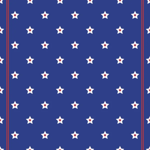 Patrón Sin Costuras Con Estrellas Rayas — Archivo Imágenes Vectoriales