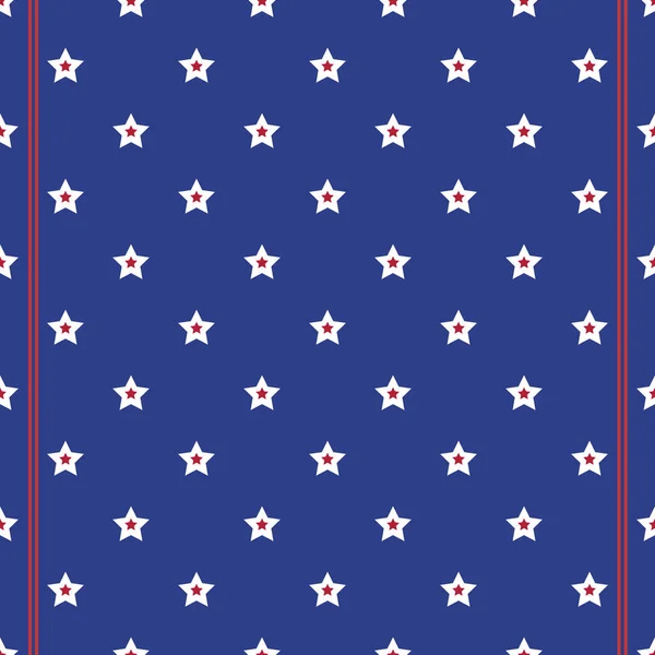 Seamless Pattern Stars Stripes — Stock Vector