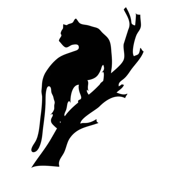 Silhouette Loup — Image vectorielle